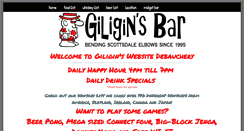 Desktop Screenshot of giliginsbar.com