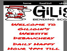 Tablet Screenshot of giliginsbar.com